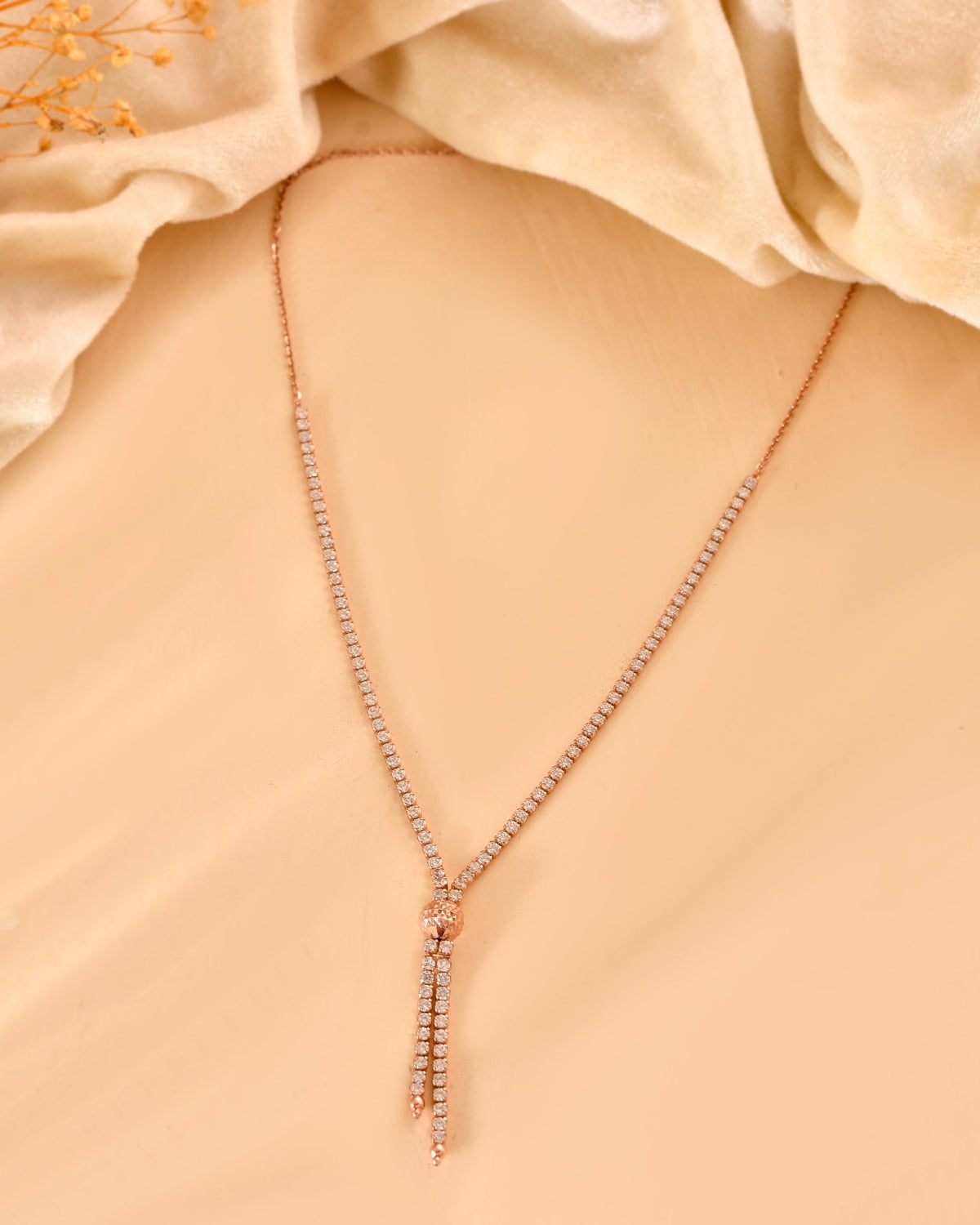Lariat Necklace Set (Necklace with Matching Drop Earrings)