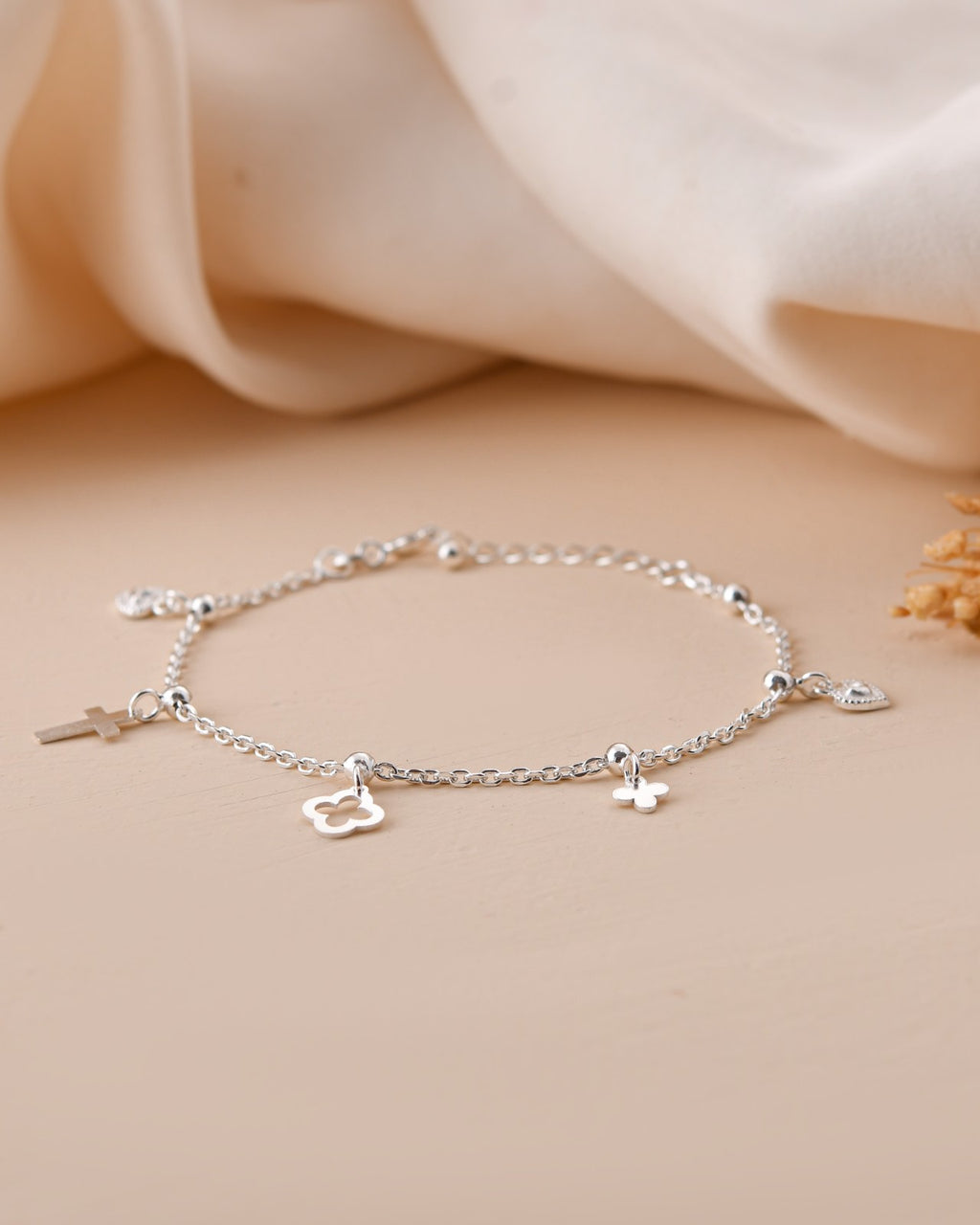 Symbolic Charm Silver Bracelet