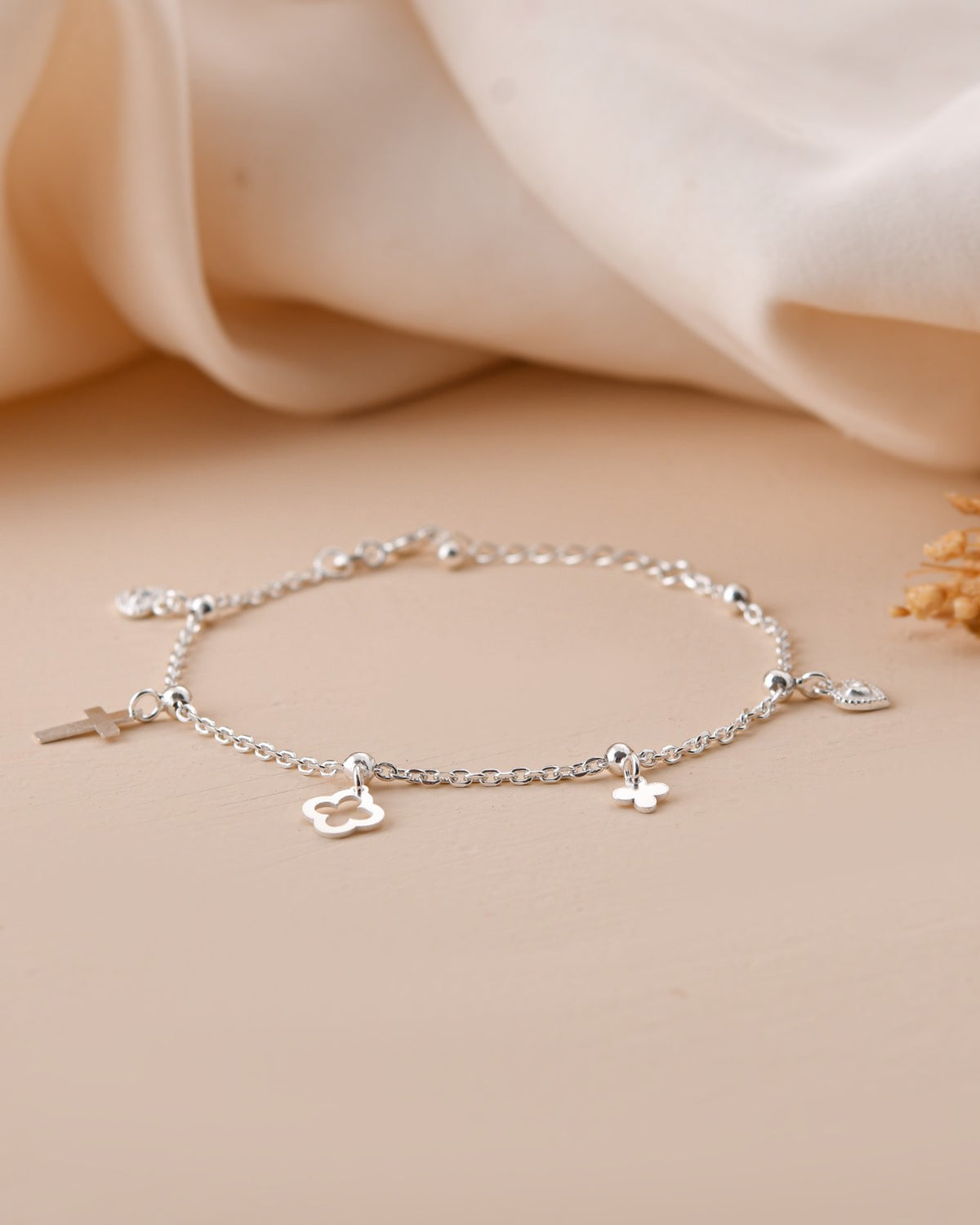 Symbolic Charm Silver Bracelet