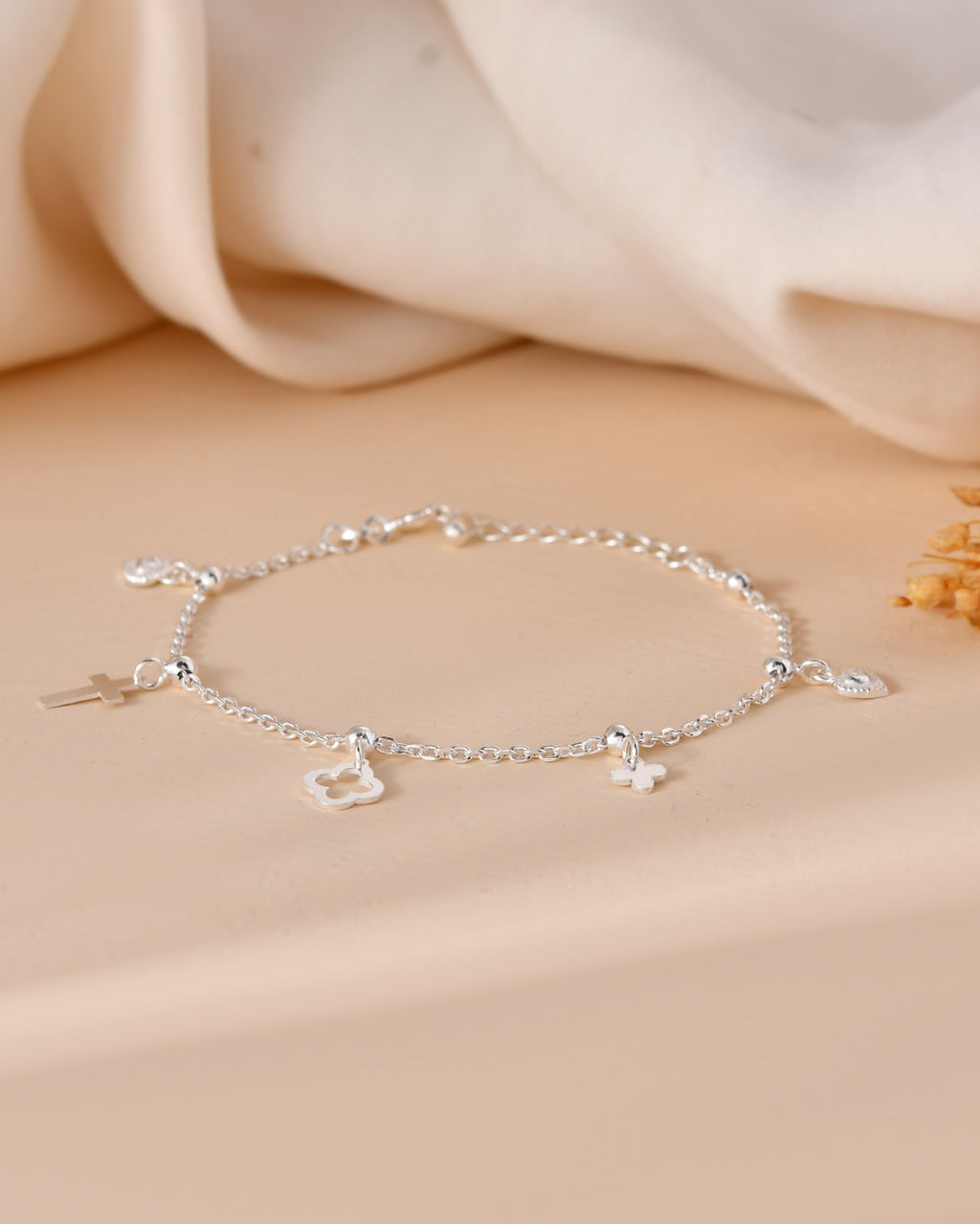 Symbolic Charm Silver Bracelet
