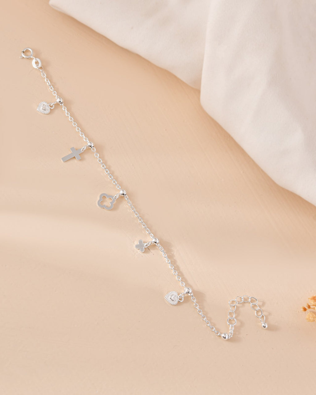 Symbolic Charm Silver Bracelet