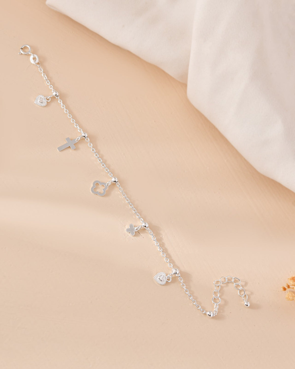 Symbolic Charm Silver Bracelet