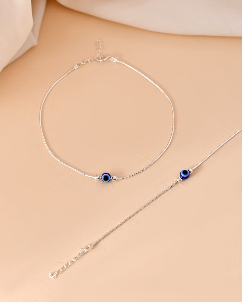 Blue Evil Eye Charm Anklet
