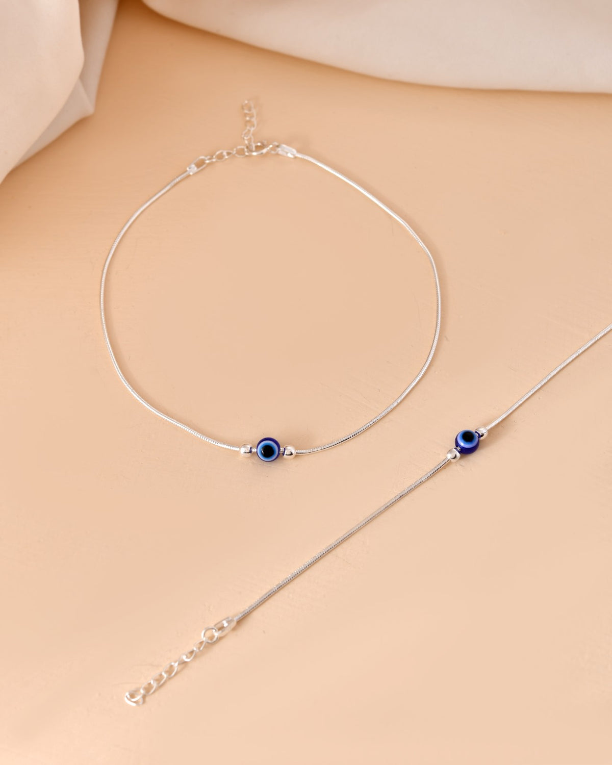 Blue Evil Eye Charm Anklet